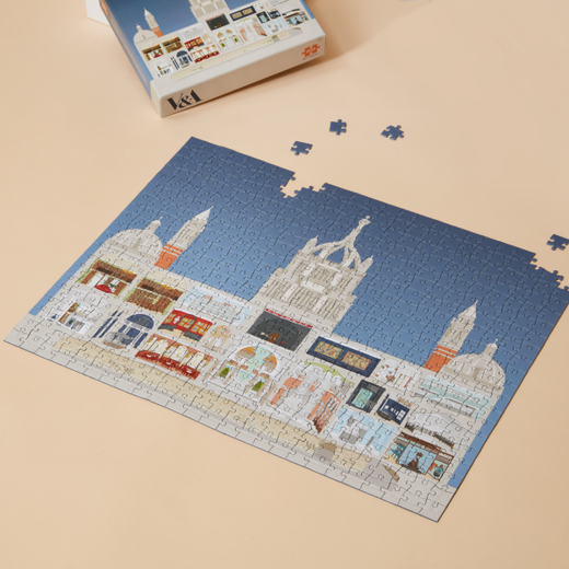 The V&A Inside the Museum jigsaw puzzle (nearly) completed 